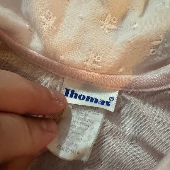 Vintage Thomas Light Pink Collared Top Approx Size 18 Months - Picture 10 of 11